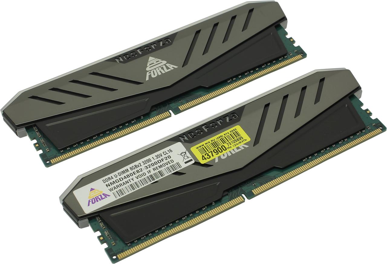 Neo Forza NMGD480E82-3200DF20 DDR4 DIMM 16Gb KIT 2*8Gb PC4-25600 CL16