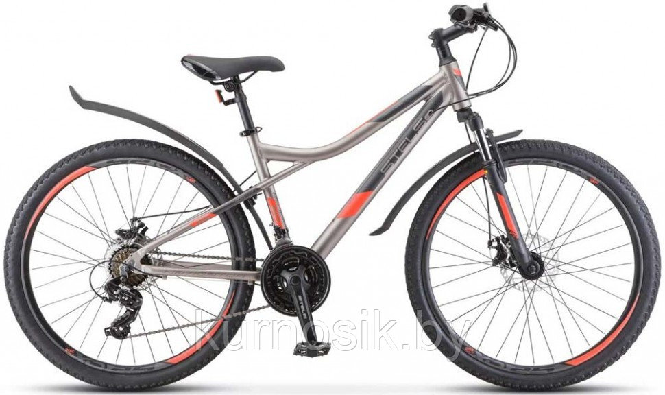 Велосипед Stels Navigator-610 MD V040 26" серо-красный 2022