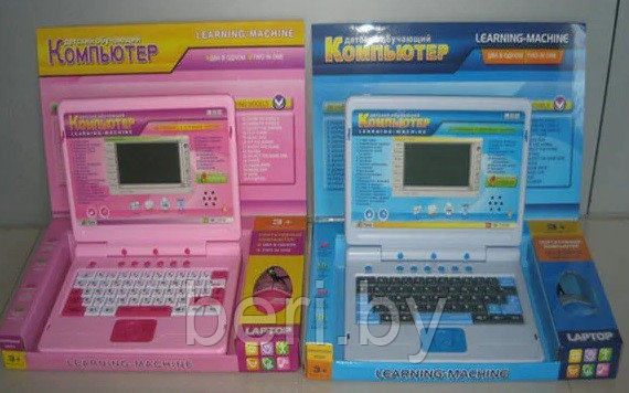 BT-246 Детский компьютер, обучающий ноутбук, русско-английский (58 функций) с мышкой, Joy Toy - фото 1 - id-p172605433