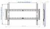 Kromax IDEAL-1 Black фиксированный кронштейн (VESA50-600x400, 55кг)