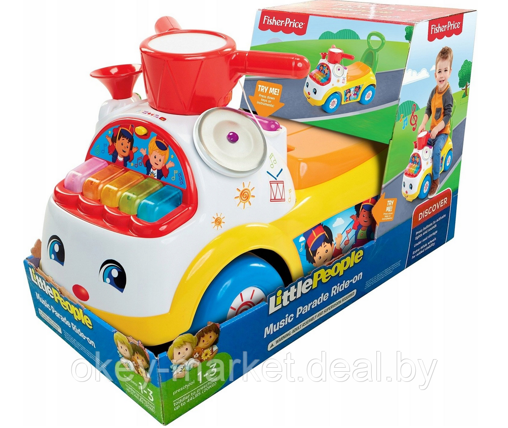 Каталка-толокар Fisher-Price Музыкальный парад - фото 8 - id-p60694352