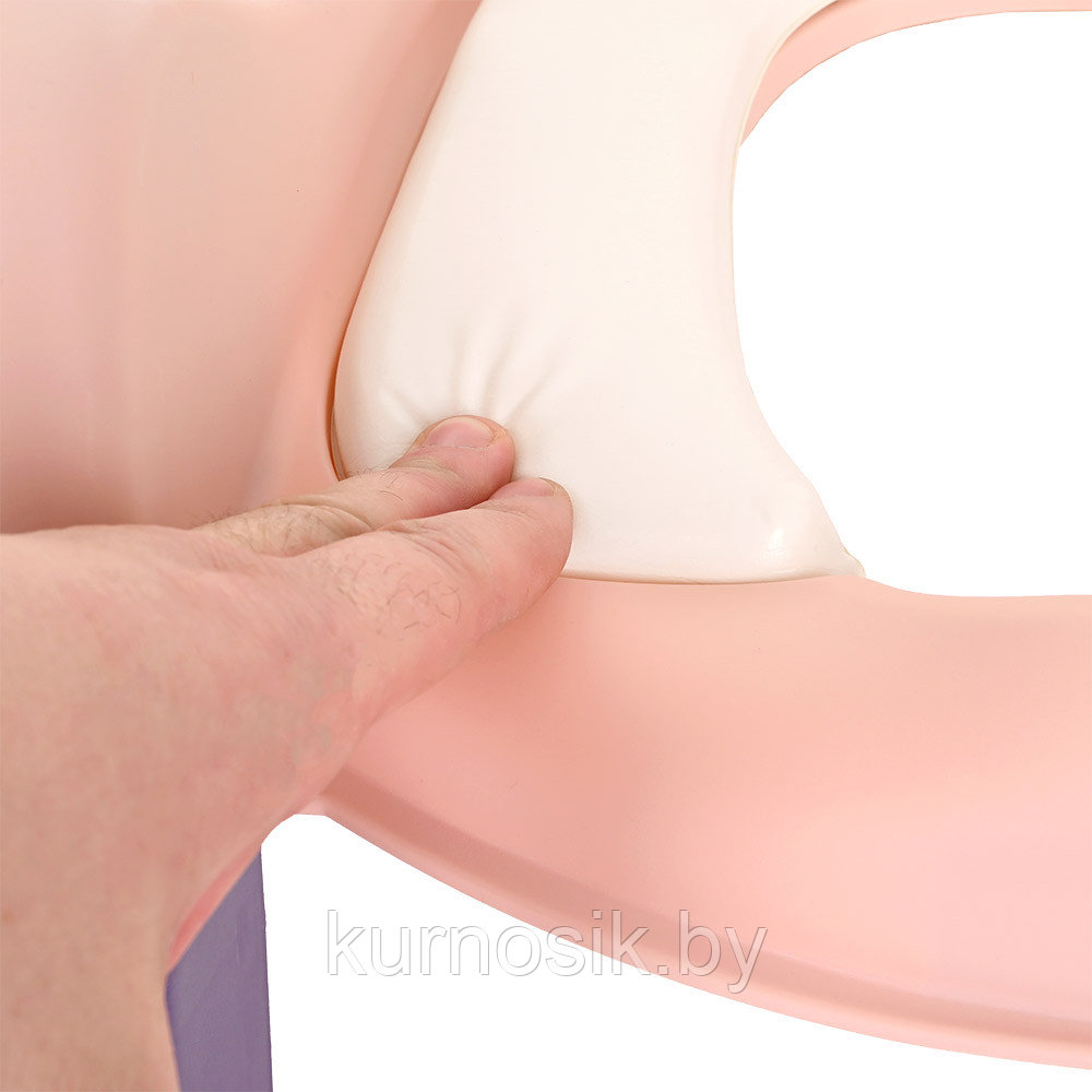 Сиденье для унитаза с лесенкой и ручками PITUSO 16010 Pink/Розовый - фото 9 - id-p178773821