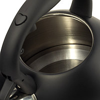 Чайник Ofenbach Черный 2л из нержавеющей стали со свистком и нейлоновой ручкой для индукции и газа KM-100300, фото 2