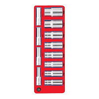 МАСТАК Набор глубоких головок 1/2 , двенадцатигранные, ложемент, 12 предметов МАСТАК 5-014212