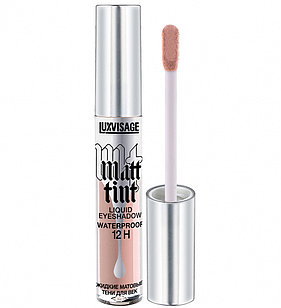 Жидкие матовые тени для век LUXVISAGE Matt tint waterproof 12H , 102 тон