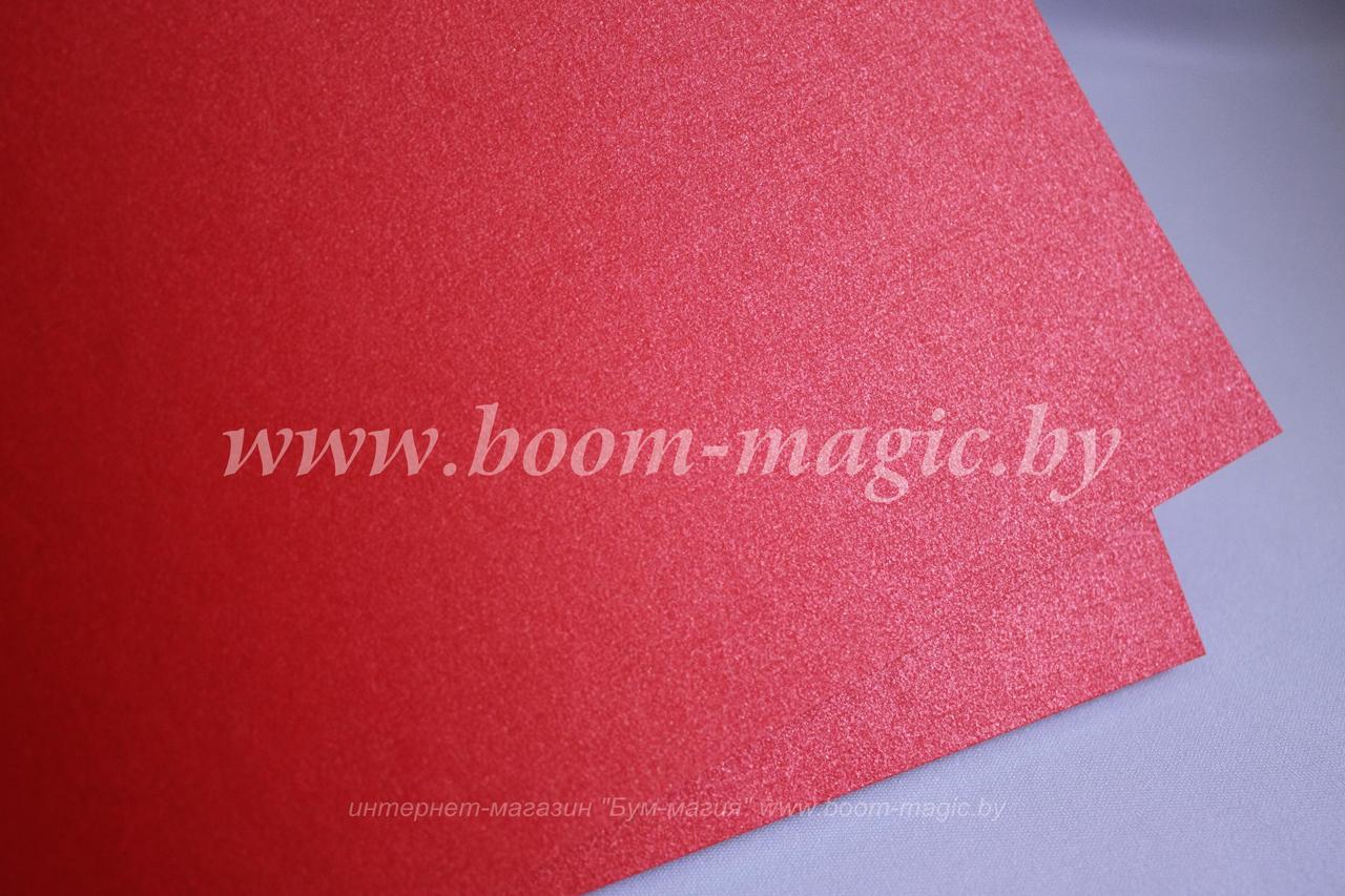 БФ! 33-030 бумага перламут. металлик цвет "рубин", плотность 125 г/м2, формат 72*102 см