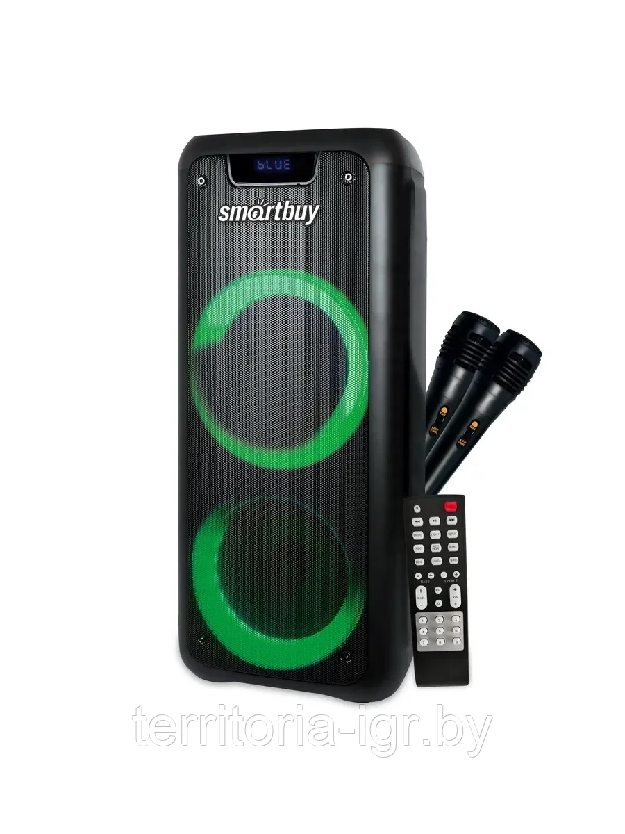 Портативная Bluetooth колонка (Partybox) Mega Boom SBS-550 40Вт черный Smartbuy - фото 1 - id-p178802098