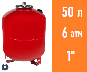 Расширительный бак UNIPUMP 50 л вертикальный