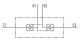 Гидрозамок короткий двустороннего действия VBPDE 3/8 L2 с трубными фитингами 12 мм - фото 2 - id-p178803944