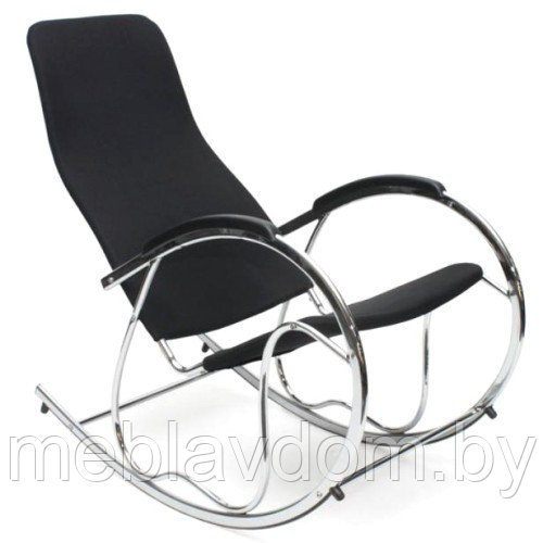 Кресло качалка HALMAR BEN 2 черный - фото 1 - id-p178805805