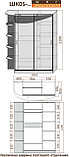 Шкаф-купе Лагуна ШК05-01 1,85м. (дсп/зеркало), фото 3