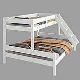 Кровать двухъярусная Vestervig воск (90/150x200), фото 6