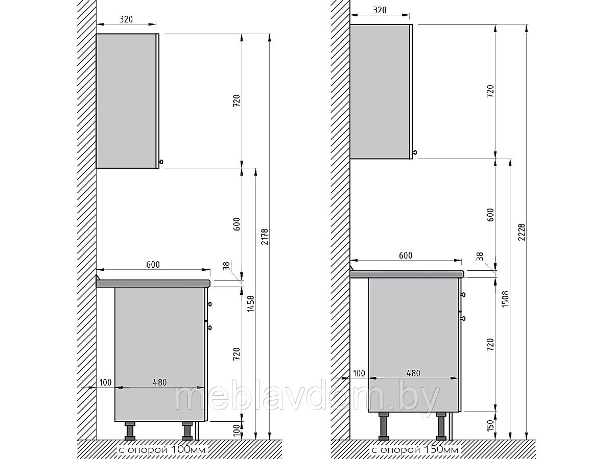 Угловая кухня Брауни 1,2х2,2м - фото 2 - id-p178805104