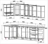 Угловая кухня Мила Пластик 1,2х2,6м., фото 8