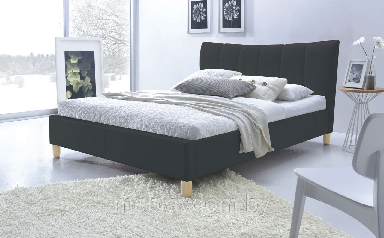Кровать Halmar SANDY (черный) (160х200) - фото 1 - id-p178805244