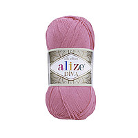 Пряжа Ализе Дива (Alize Diva) цвет 178 ярко-розовый