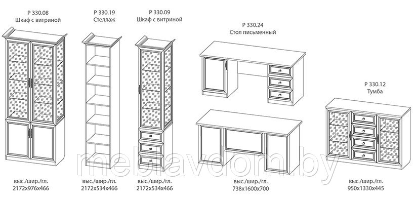 Мебель для кабинета Данте - фото 3 - id-p178805251