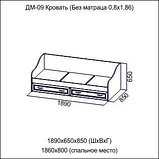 Кровать односпальная с ящиками Вега (1860х800), фото 6