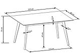 Комплект столовой мебели Halmar CORDOBA (стол + 4Стула) дуб, фото 2