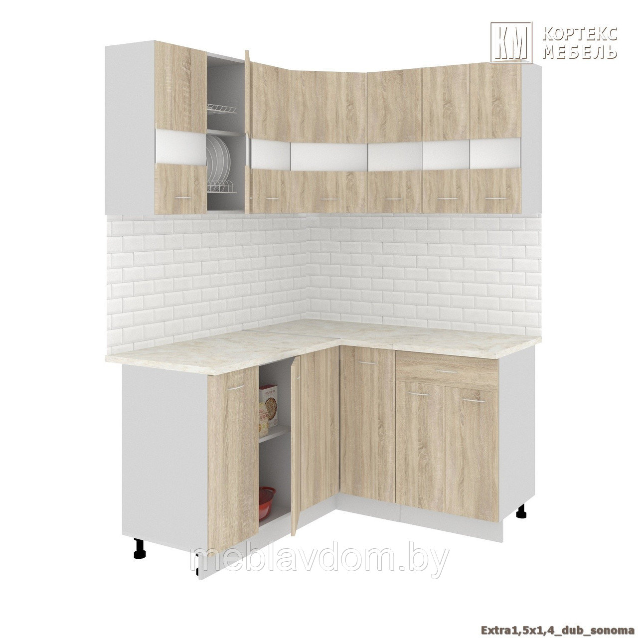 Угловая кухня Корнелия Экстра 1,5х1,4м. - фото 5 - id-p178805480