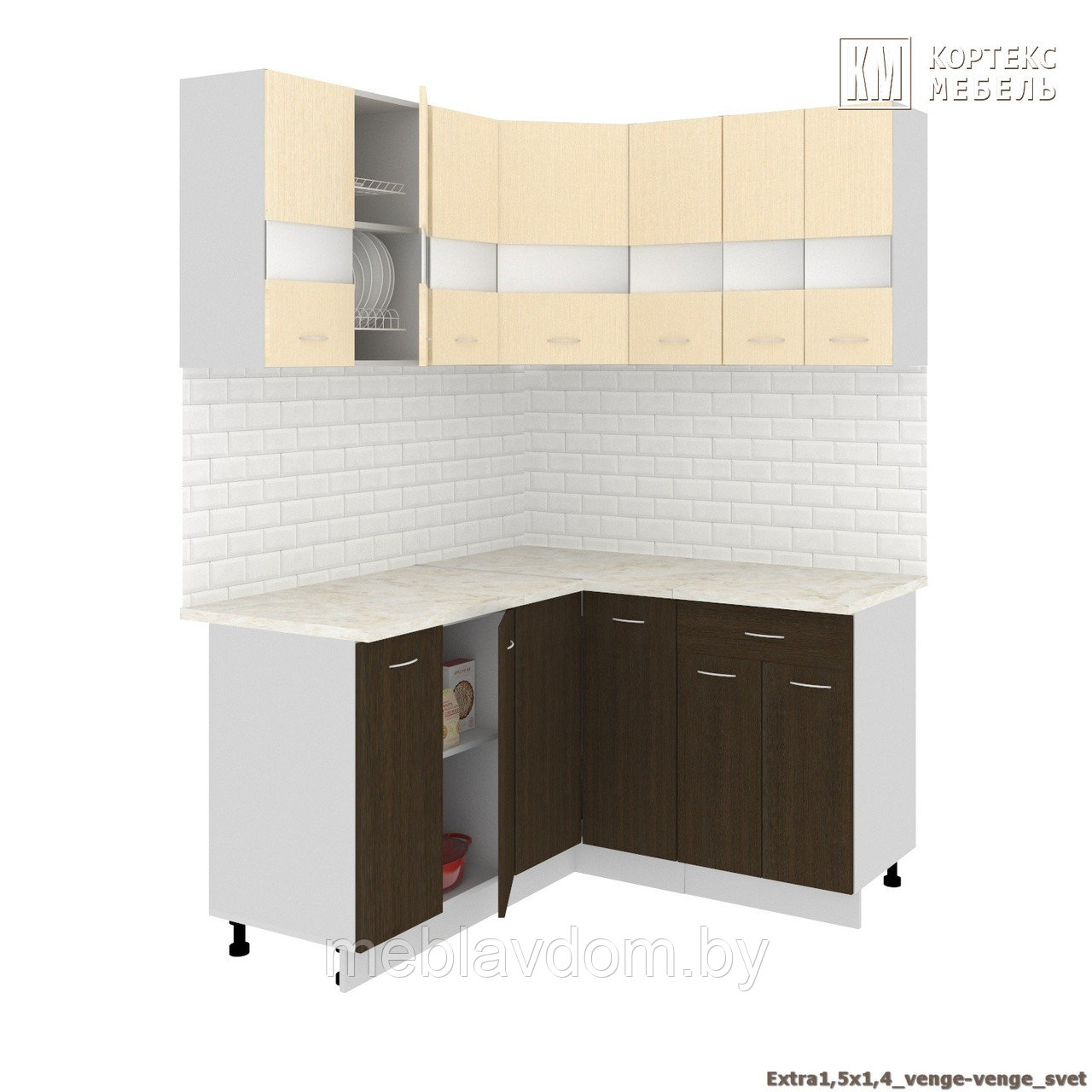 Угловая кухня Корнелия Экстра 1,5х1,4м. - фото 7 - id-p178805480