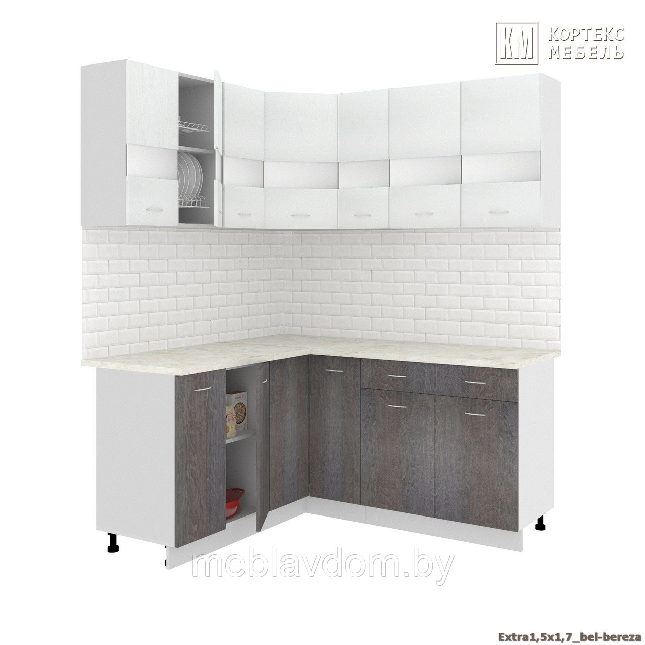 Угловая кухня Корнелия Экстра 1,5х1,7м. - фото 4 - id-p178805482