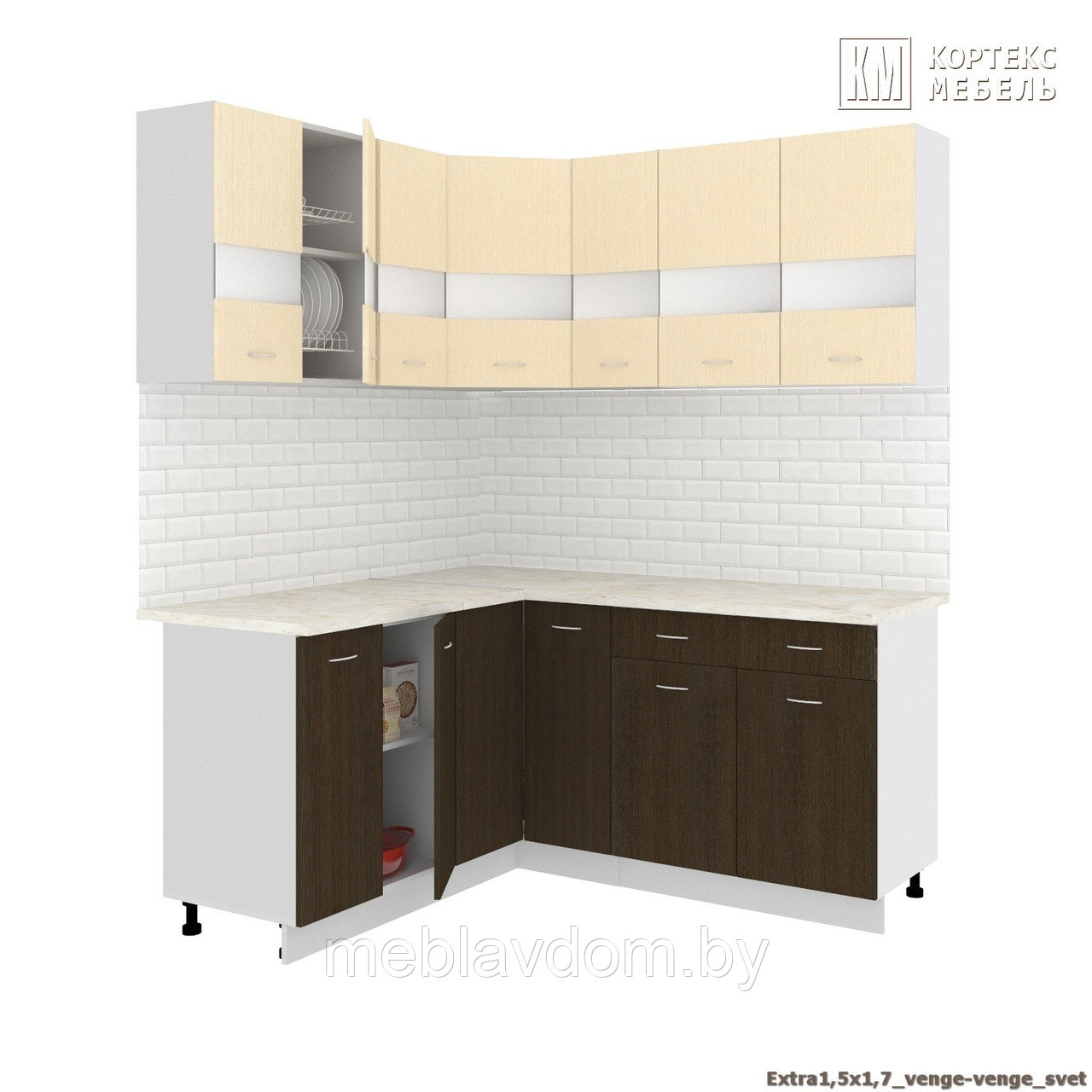 Угловая кухня Корнелия Экстра 1,5х1,7м. - фото 8 - id-p178805482