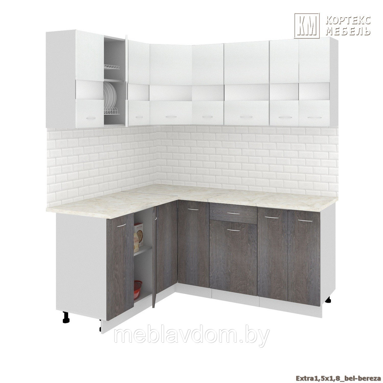 Угловая кухня Корнелия Экстра 1.5х1.8м. - фото 4 - id-p178805483