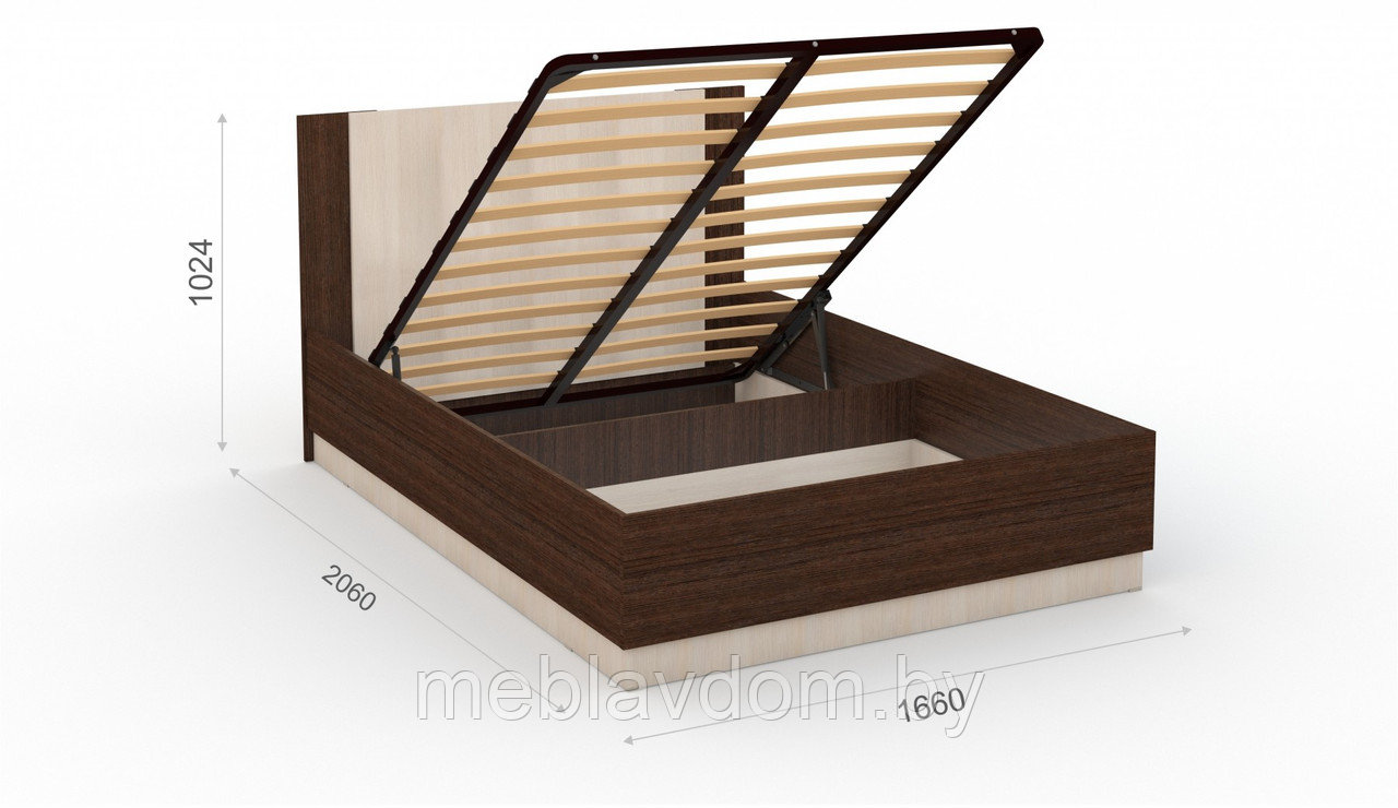 Кровать Аврора с подъемным механизмом (1600) - фото 5 - id-p178806464
