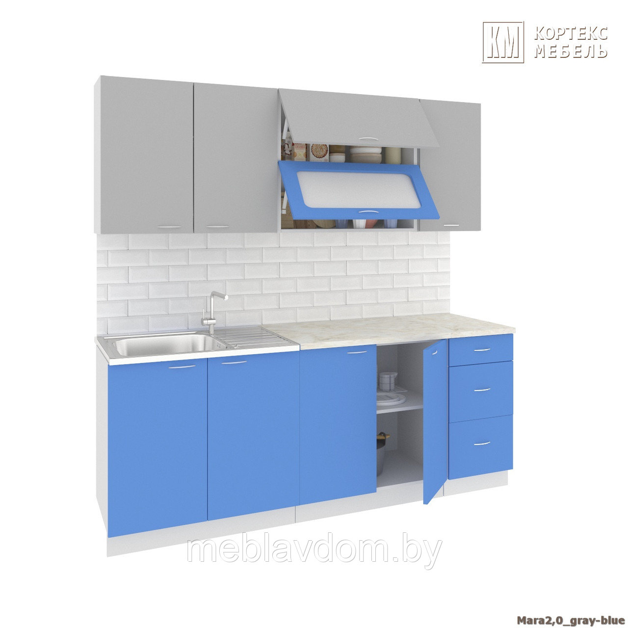 Модульная кухня Корнелия Мара (МДФ металлик) - фото 7 - id-p178805566
