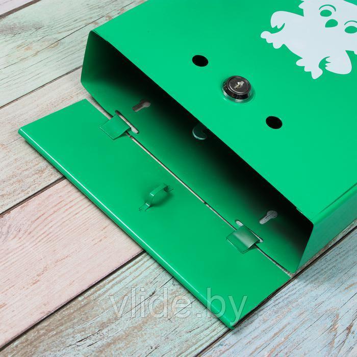 Ящик почтовый с замком, вертикальный, «Домик», зелёный - фото 3 - id-p178807135