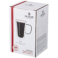 КРУЖКА С ДВОЙНЫМИ СТЕНКАМИ AGNESS "DOUBLE-WALL" 200 МЛ. 250-138, фото 4