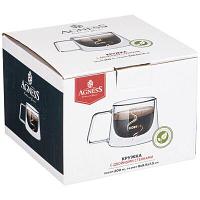 КРУЖКА С ДВОЙНЫМИ СТЕНКАМИ AGNESS "DOUBLE-WALL" 200 МЛ. 249-227, фото 4