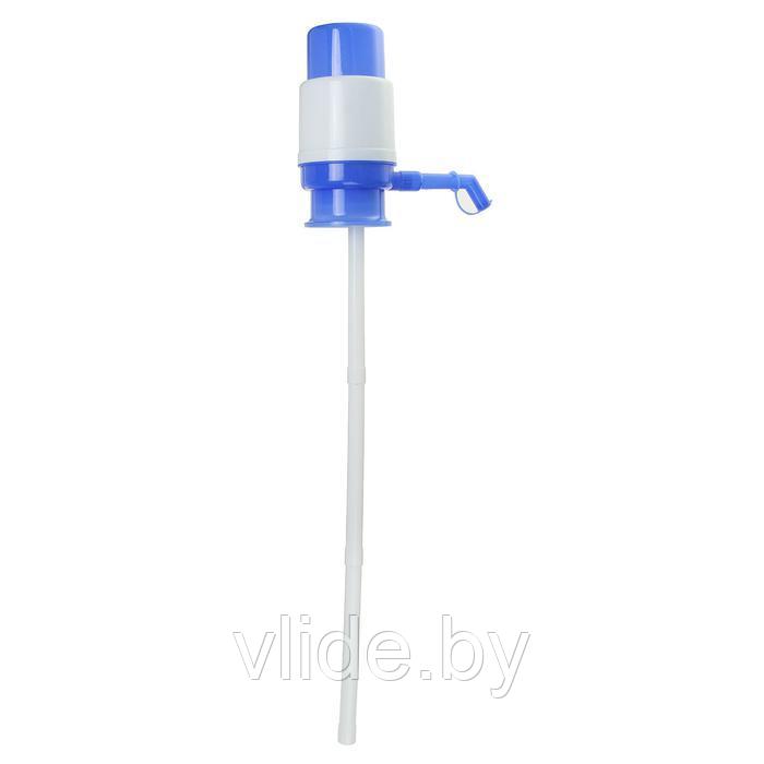 Помпа для воды LuazON, механическая, малая, под бутыль от 11 до 19 л, голубая - фото 5 - id-p178819201