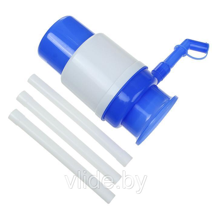 Помпа для воды LuazON, механическая, малая, под бутыль от 11 до 19 л, голубая - фото 4 - id-p178819201