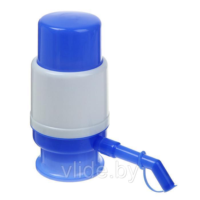 Помпа для воды LuazON, механическая, малая, под бутыль от 11 до 19 л, голубая - фото 2 - id-p178819201