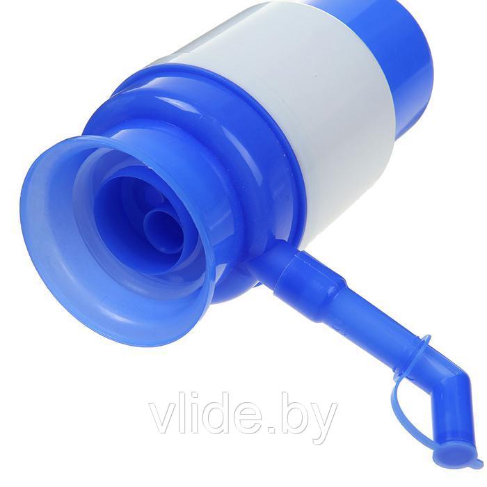 Помпа для воды LuazON, механическая, малая, под бутыль от 11 до 19 л, голубая - фото 3 - id-p178819201
