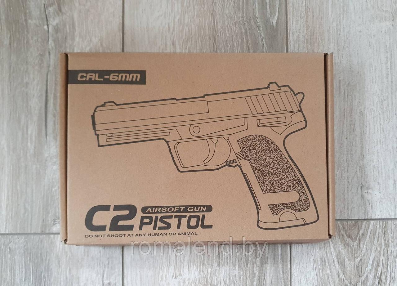 Пистолет игрушечный пневматический металлический Airsoft Gun C2 - фото 6 - id-p178818852