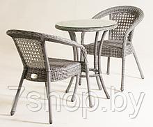 Комплект садовой мебели DECO 2 с круглым столом, серый