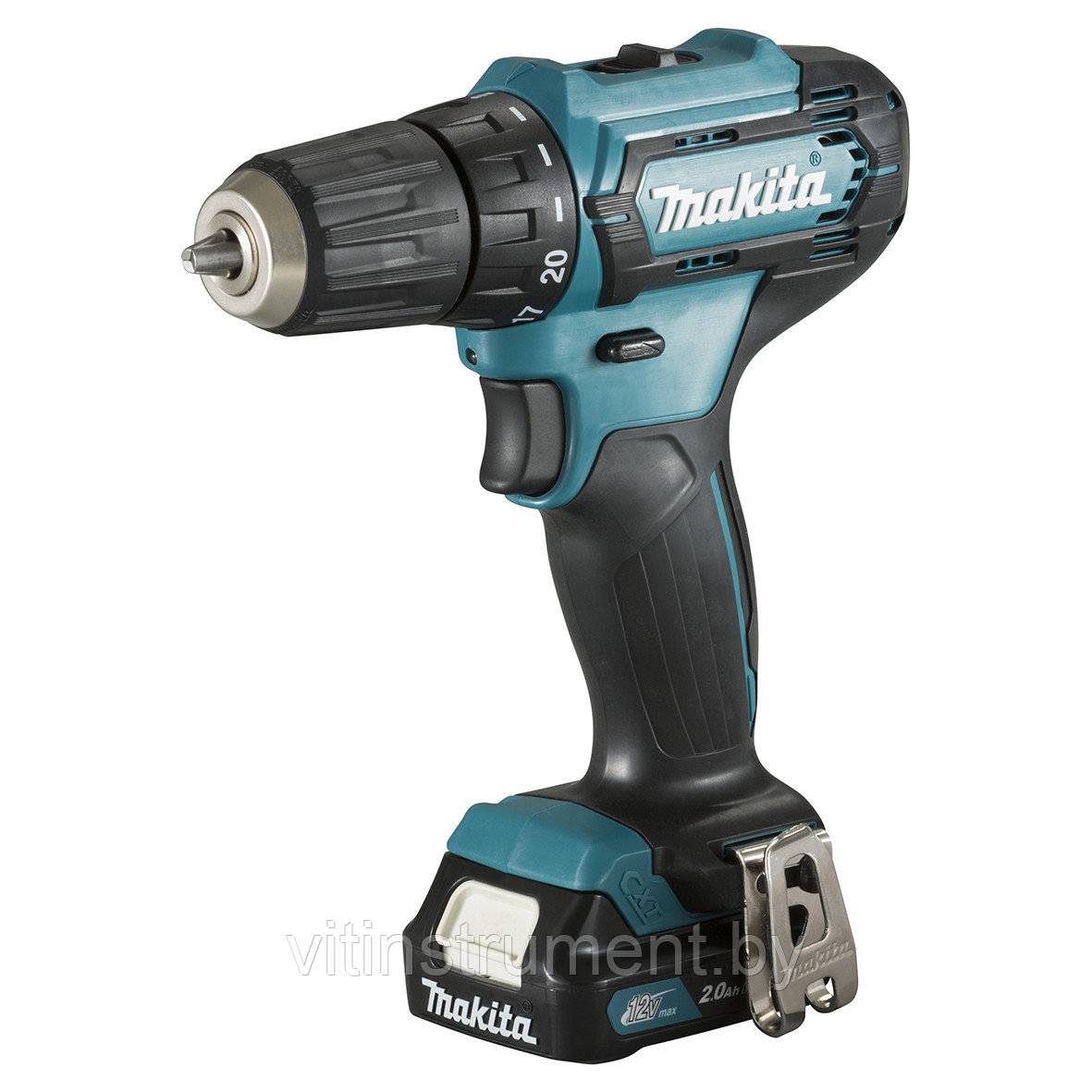 Аккум. дрель-шуруповерт MAKITA DF 333 DWYE (12.0 В, 2 аккумулятора., 1.5 А/ч Li-Ion, 2 скор., 30 Нм) - фото 2 - id-p178839300