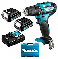 Аккум. дрель-шуруповерт MAKITA DF 333 DWYE (12.0 В, 2 аккумулятора., 1.5 А/ч Li-Ion, 2 скор., 30 Нм)