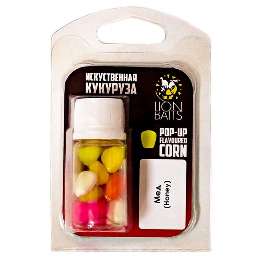 Lion Baits (Pop-up) Кукуруза искусственная плавающая (Flavoured Corn) в дипе "Мед" - фото 1 - id-p178841278