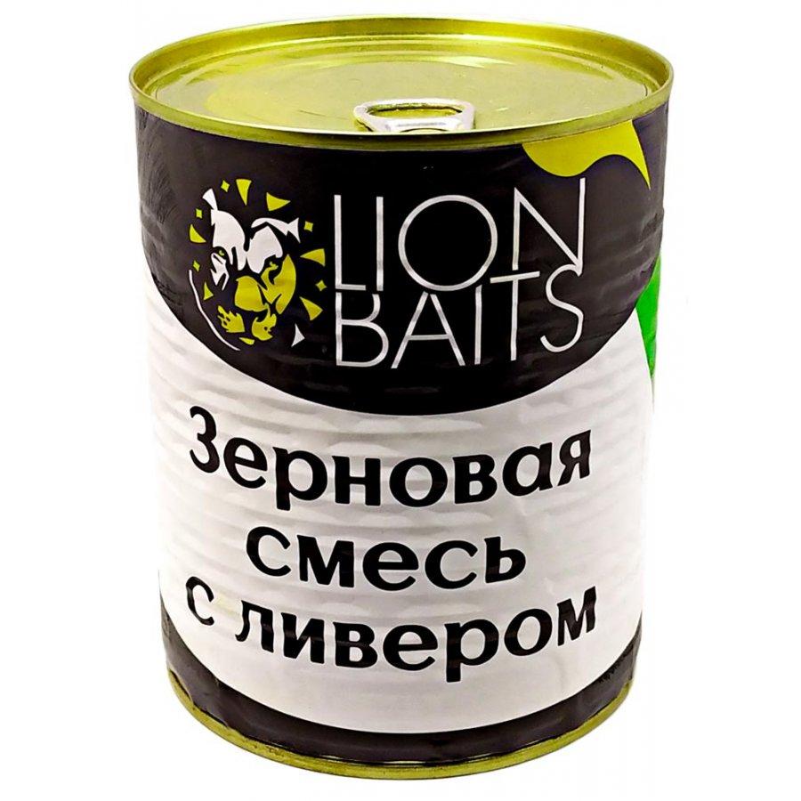 Lion Baits Зерновая смесь с ливером - 900 мл - фото 1 - id-p178841311