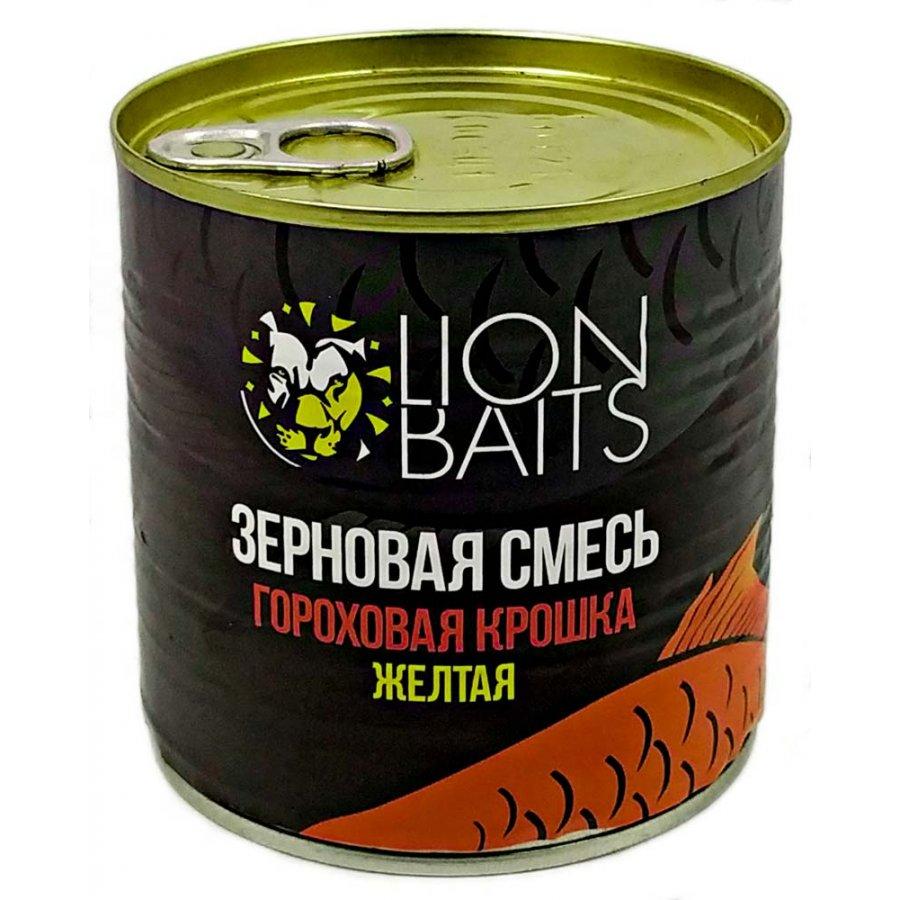 Lion Baits Зерновая смесь Гороховая крошка желтая - 430мл