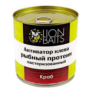 Lion Baits Активатор клева "Рыбный протеин" пастеризованный "КРАБ" - 430 мл