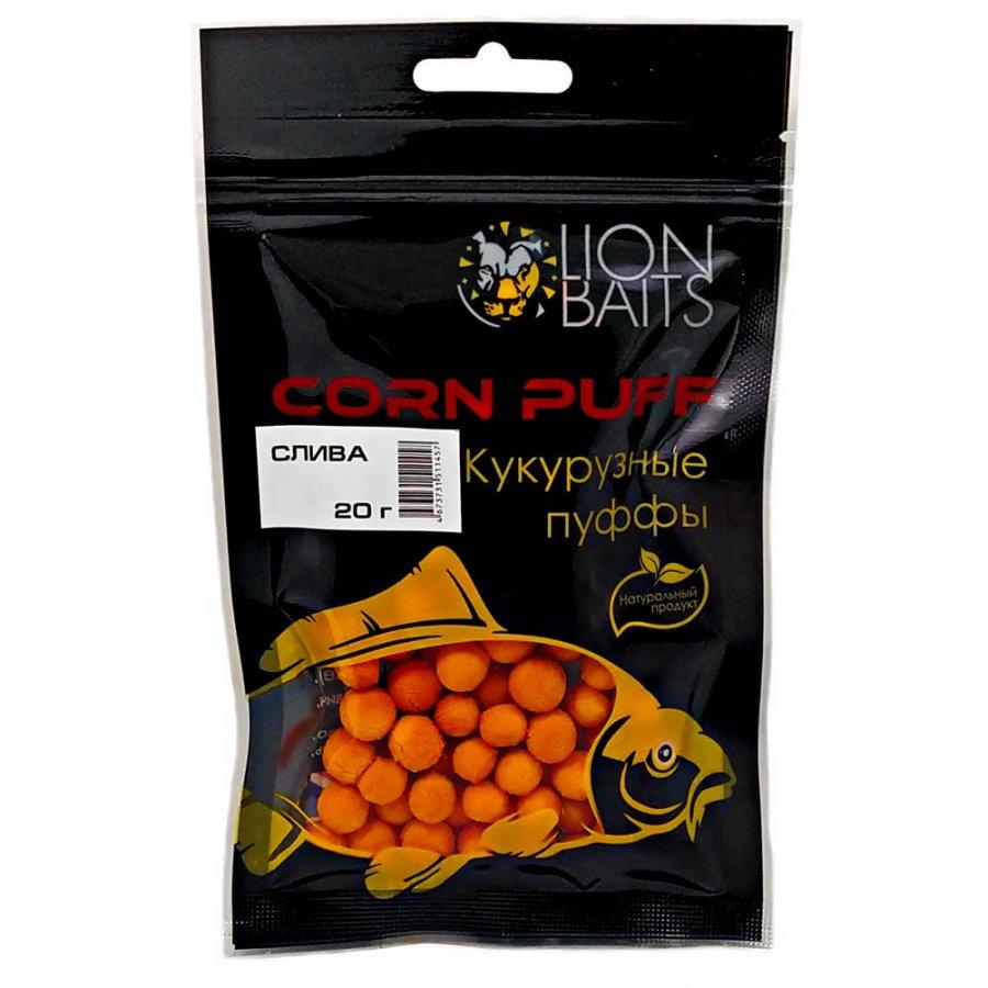 Lion Baits (Corn puff) Кукурузные пуффы "Слива" - 20 гр - фото 1 - id-p178841400