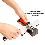 Точилка для ножей (ножеточка) трёхзонная настольная Sharpener RS-168, фото 5