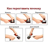 Точилка для ножей (ножеточка) трёхзонная настольная Sharpener RS-168, фото 8