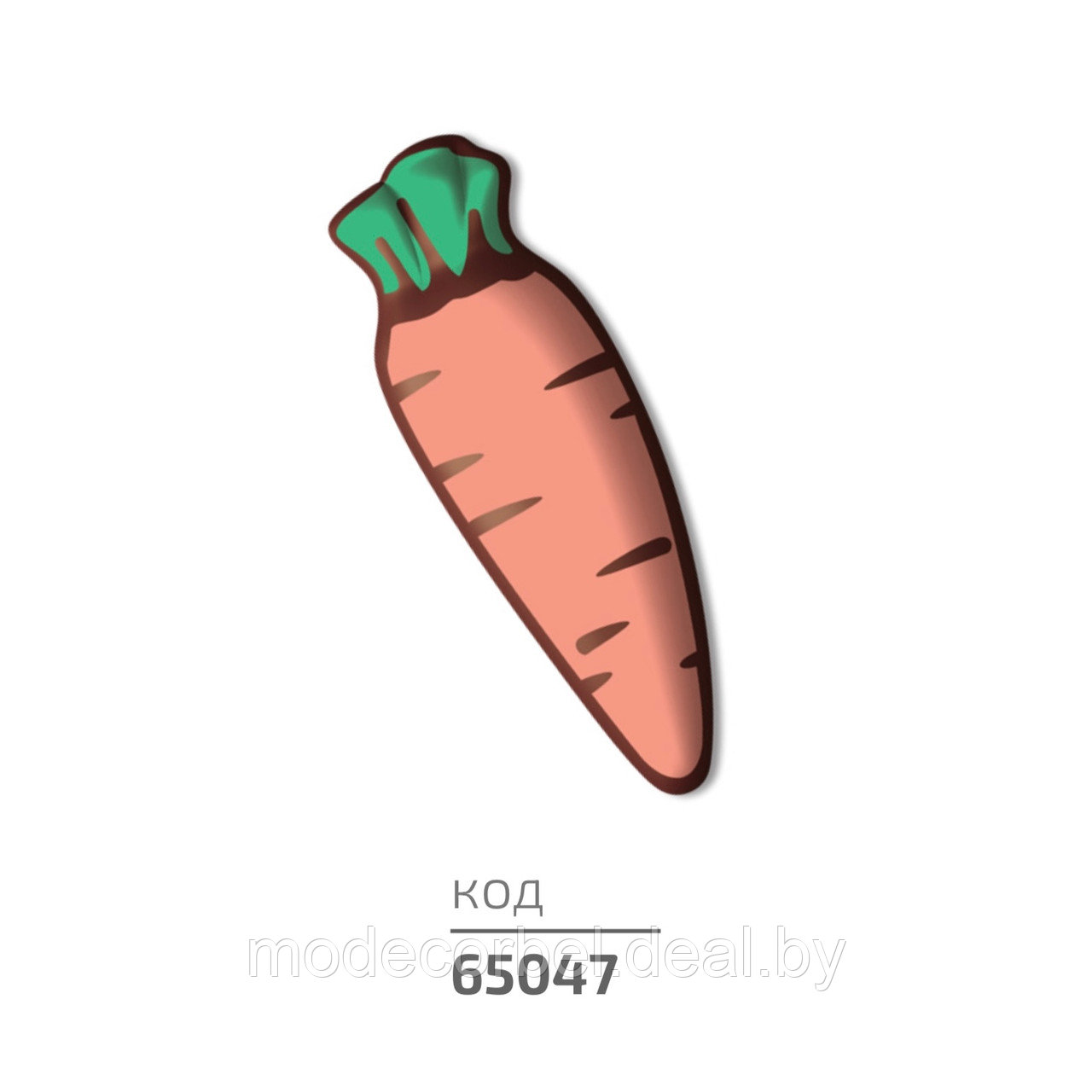 Украшение на основе кондитерской массы "Морковка"