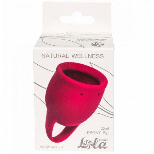 Менструальная чаша Lola Toys Natural Wellness Peony Wine Red 20 мл - фото 1 - id-p178843637